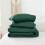 King Size Comforter Set Emerald Green 3 pcs 8