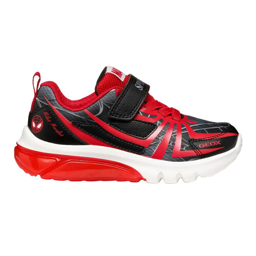 Geox (2.5 UK, Black/Red) Geox Boys Ciberdron Trainers 2
