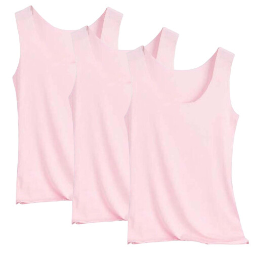 Women's Ice Silk Tank Top - Round Neck, Seamless,