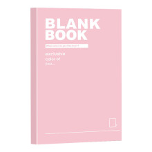A5 Blank Notebook 128 Pages 80 GSM Lay-Flat Soft Cover
