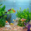 Floating Fish Tank Decorations Light Green Diver Design 8