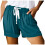 Drawstring Shorts Elastic Waist Casual Lightweight with 1