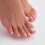 Sterling Silver Cross Open Toe Ring for Women Adjustable 2
