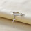 Sterling Silver Cross Open Toe Ring for Women Adjustable 3