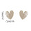 Silver Needle Drop Flower Stud Earrings 2