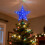 LED Lighted Star Tree Topper Golden Glitter 8.7 Inch 20 5