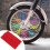 Motorcycle Spoke Covers Reusable Plastic Red 36 Pieces 4