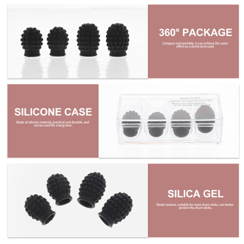 Silicone Drumstick Silent Tips Unbranded 4 pcs 1