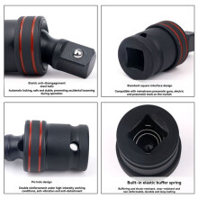 1/4" 3/8" 1/2" Inch Drive Pneumatic Wobble Socket Air Impact Universal Joint 360Swivel Socket Electric Wrench Adapter