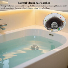 Bathtub Drain Stopper, - Tub Stopper with Strainer, Shower Drain Hair Catcher, Bathtub Plug Bath Drain Hole