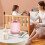 Electric Milk Bottle Shaker USB Rechargeable Pink 8