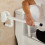 Foldable Toilet Grab Bar Stainless Steel 265 lbs 8