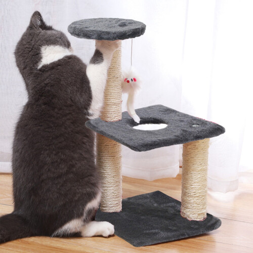 Cat Tree with Sisal Pole Climbing Frame and Toys 1