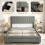 Homcom HOMCOM PU Leather King Bed Frame with Storage and Adjustable Headboard, Grey 7