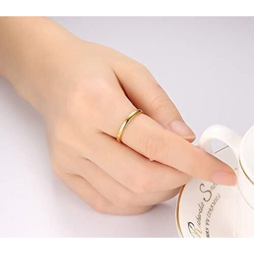 Tungsten Carbide Stackable Ring 2mm Plain Wedding Band