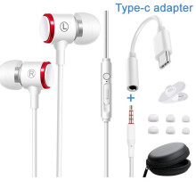 Wired Noise-Cancelling Earphones with Mic and Heavy Bass HD