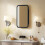 Homcom HOMCOM Bathroom Wall Cabinet with Mirror Black 9
