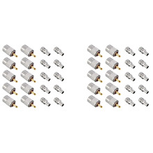 20Er Pack UHF/PL-259 Lötanschlussstecker mit Reduzierstück für RG8X, RG8, RG59, LMR-400, RG-213 Koaxial-Koaxialkabel