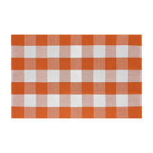 Christmas Plaid Front Door Mat 16x24 Inch Cotton Woven