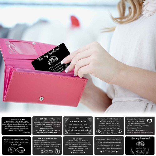 Engraved Metal Greeting Card Wallet Clip 1