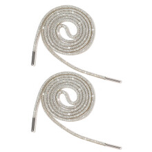 Rhinestone Shoelaces 140cm Glitter Round Crystal Laces 2