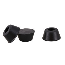 50 Pcs 21mm x 10mm Conical Recessed Rubber Feet Bumpers Pads Black
