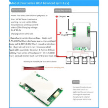 5X 4S 12V 100A BMS Lithium Batterie Ladegerät Schutz Platine mit Power Batterie Balance Verbessern PCB Schutz Platine