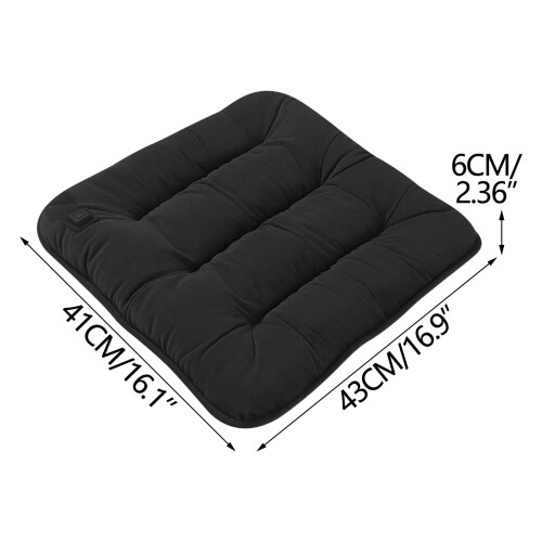 Heated Seat Cushion Battery-Powered USB Rechargeable 2