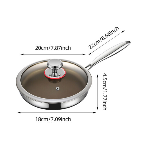 Nonstick Ceramic Frying Pan Durable Alloy 12 Inch 2