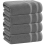 Lot de 2 serviettes de bain géantes 100% coton égyptien (gris anthracite) 1
