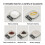 Electronic Kitchen Scale Stainless Steel 0.1g Precision 4