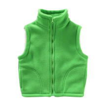 Kids Sherpa Fleece Vest Padded Fleece-Lined Full-Zip with