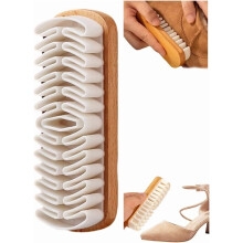 Rubber and Suede Brush Cleaner with Eraser Wooden Handle