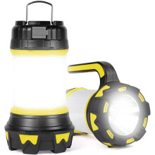 Wiederaufladbare LED-Campinglaterne, Taschenlampe & Powerbank