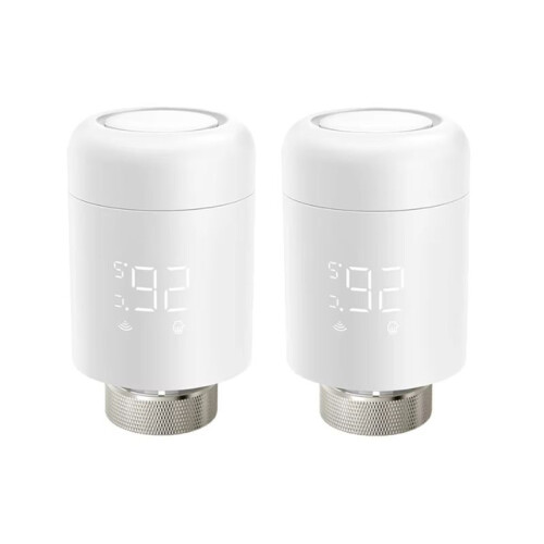 2Pcs Zigbee TRV Radiator Actuator Valve Thermostatic Radiator Valve Temperature Controller for Alexa  Home 1