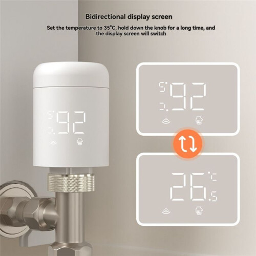 2Pcs Zigbee TRV Radiator Actuator Valve Thermostatic Radiator Valve Temperature Controller for Alexa  Home 2