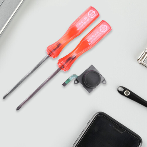 Left and Right 3D Analog Joystick Rocker Thumb Rod Stick with Screwdriver for    Controller 2