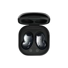 Écouteurs Bluetooth noirs avec microphone, compatibles avec Buds Live.