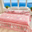 Queen Size 3D Fleece Blanket Grey Reindeer Snowflake Design 8