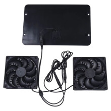 10W Solar Powered Dual Fan 12V Efficient Saving Solar Panel Fan Kit with Connecting for Greenhouse Pet Home