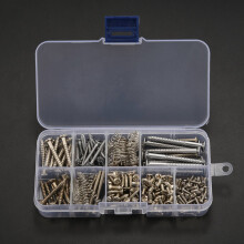 204 Pcs Guitar Screw Kit 9 Types Assortment Set with Springs for Electric Guitar Bridge Pickup Pickguard Tuner Neck Plate