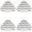 Steaming Mop Replacement Pads Triangle 4 Pack 1