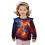 Galaxy Flame Wolf Toddler Sweatshirt Round Neck Soft Long 1