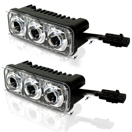 Car DRL Fog Lamp Super White 3LED 2-Pack
