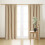 Thermal Blackout Curtains Beige 84x38 Inch 1