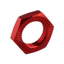 20st 17 mm Upgrade Wiel Zeskantnaafmoerafdekking N10177 voor RC1:8 Modelauto, Rood