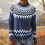 Women's Knitted Pullover Sweater Geometric Print Round Neck 2