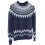 Women's Knitted Pullover Sweater Geometric Print Round Neck 4