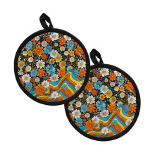 Pot Holders Round Heat-Resistant 8 Inch 2 Pcs