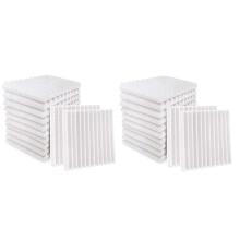 24Pcs Acoustic Foam Board,Studio Wedge Tile,Acoustic Foam Soundproof Pyramid Studio Treatment Wall Panel,Etc,2.5X30X30cm